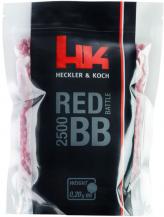 Kuličky BB 6mm 0,30g 2500 ks červené Heckler&Koch  