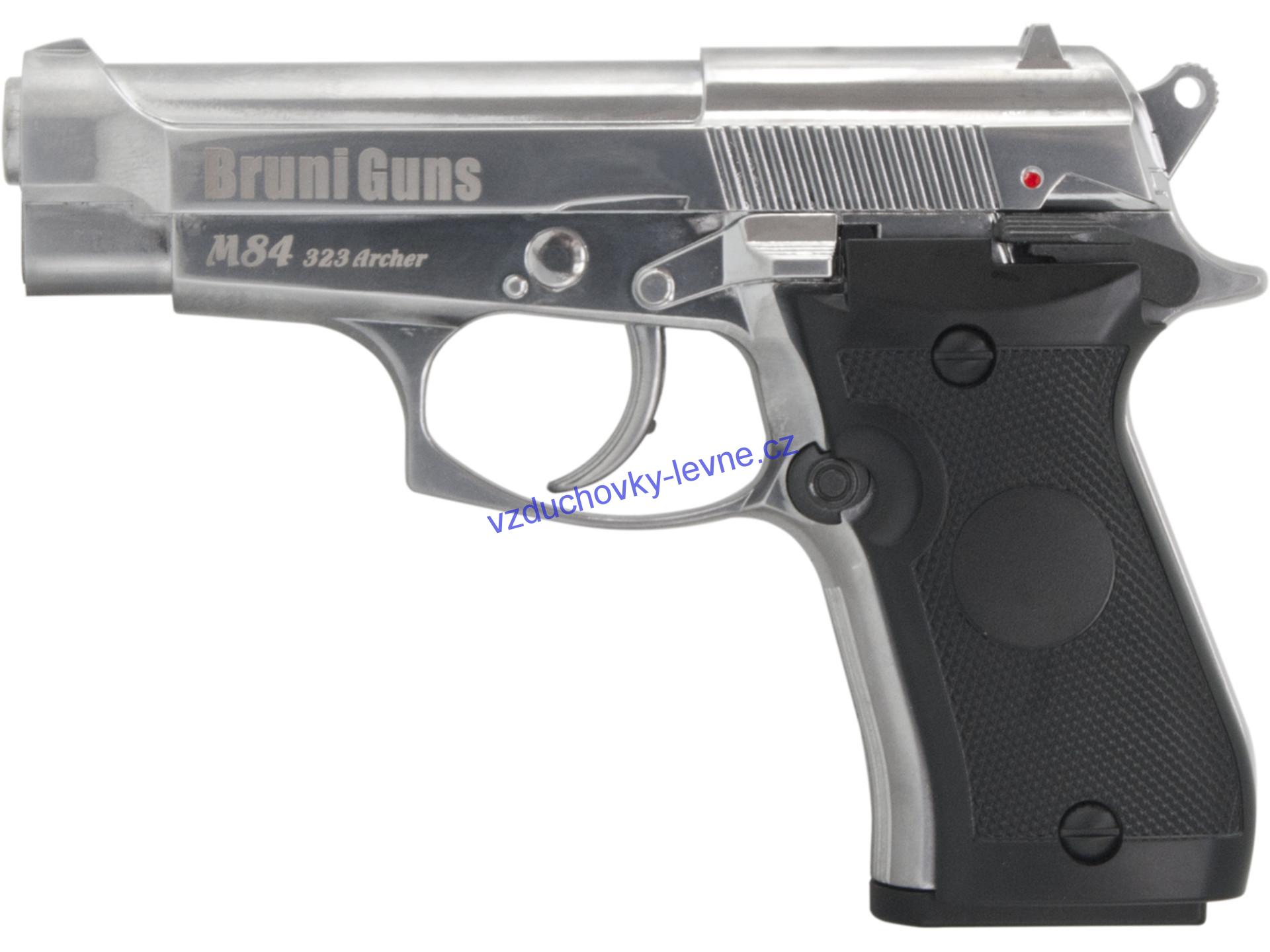 Vzduchová pistole Bruni M84 323 Archer chrom 4,5mm