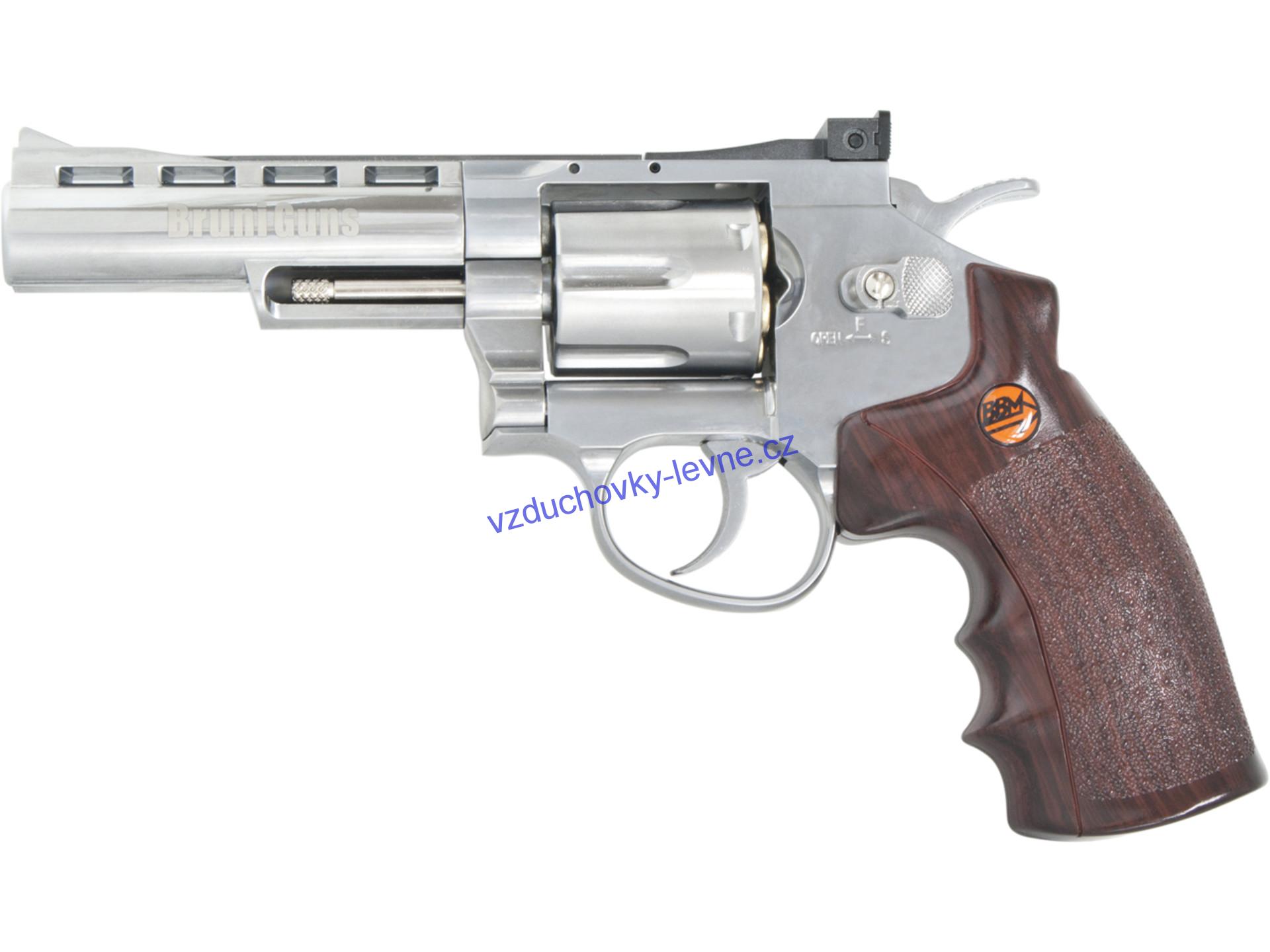 Vzduchový revolver Bruni Super Sport 701 chrom cal.4,5mm