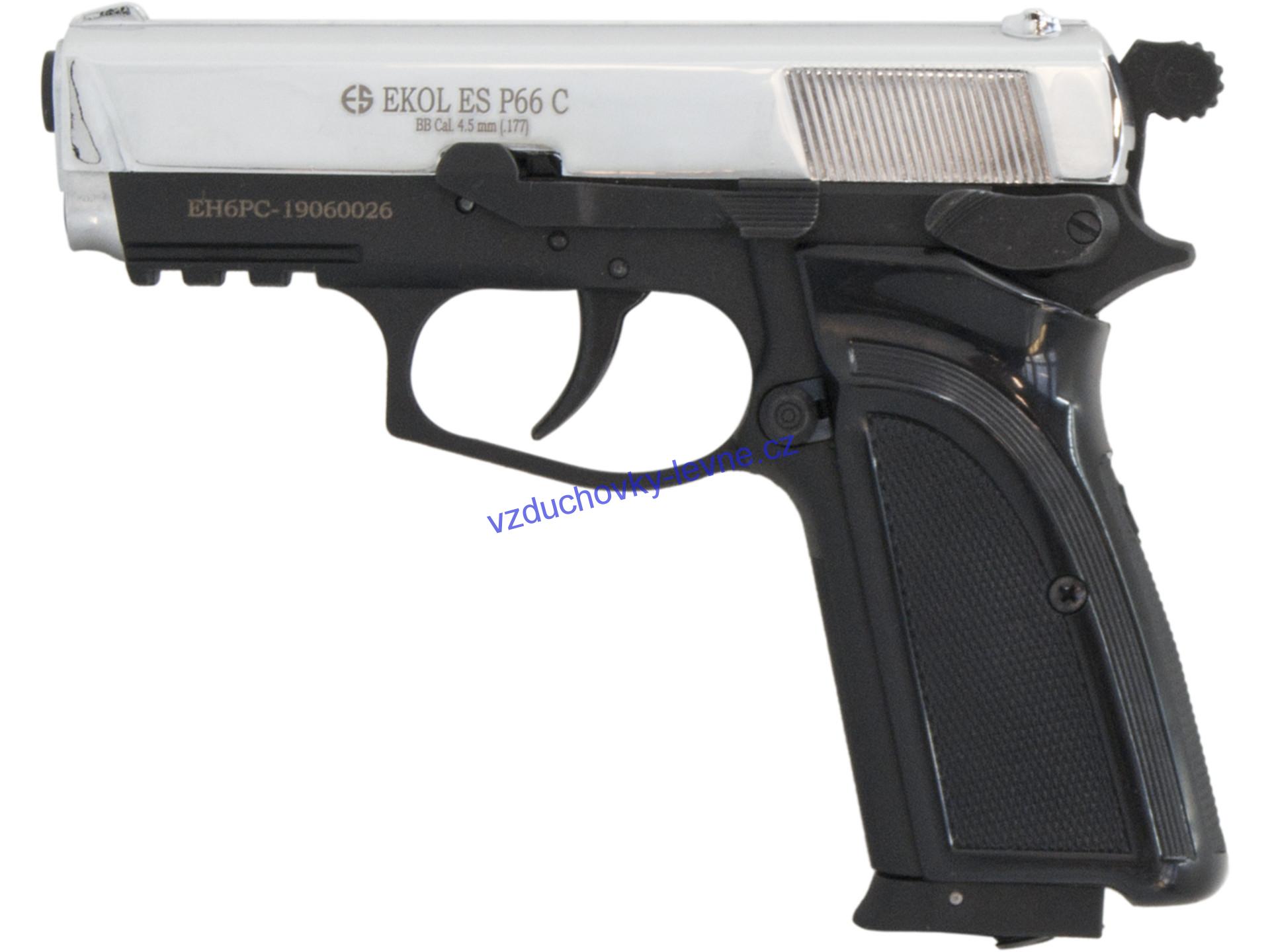 Vzduchová pistole Ekol ES P66 Compact chrom 4,5mm