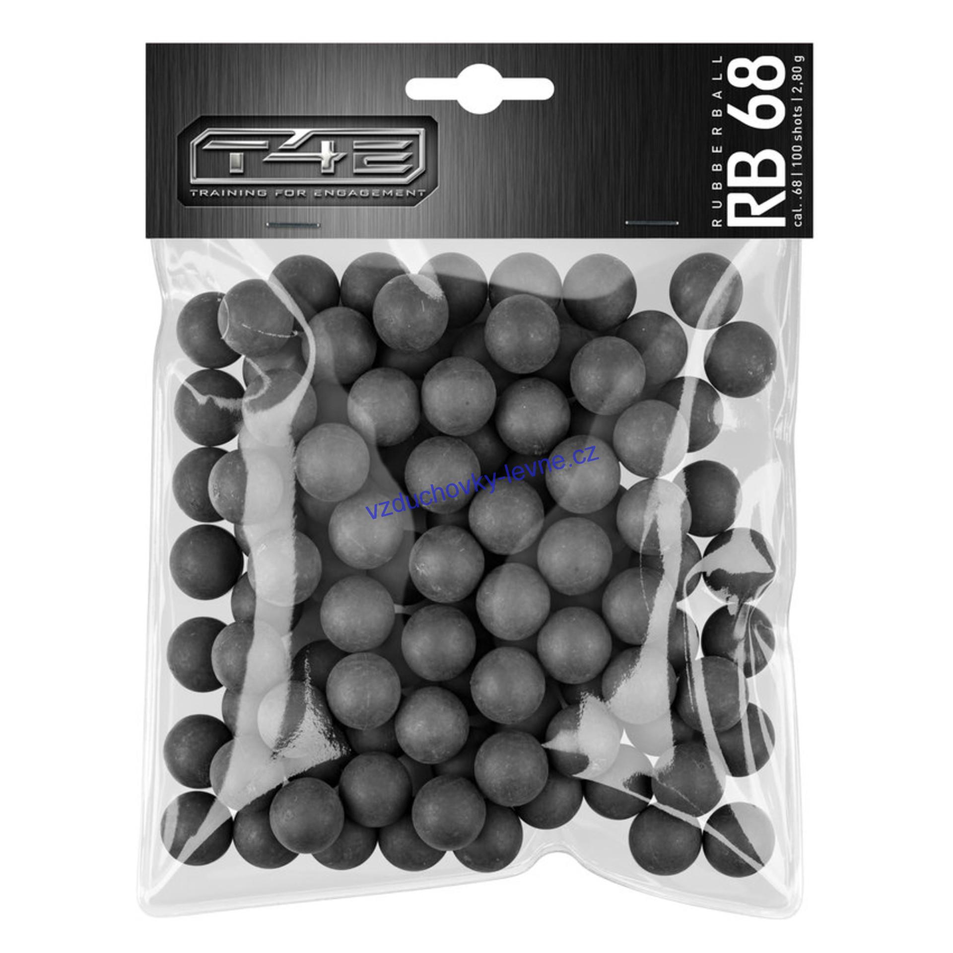 Kuličky T4E Rubber Ball RB .68 polymer 100ks