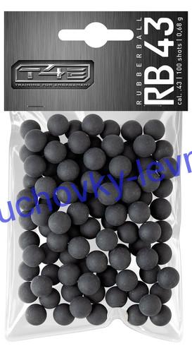 Kuličky T4E Rubber Ball RB .43 polymer 100ks