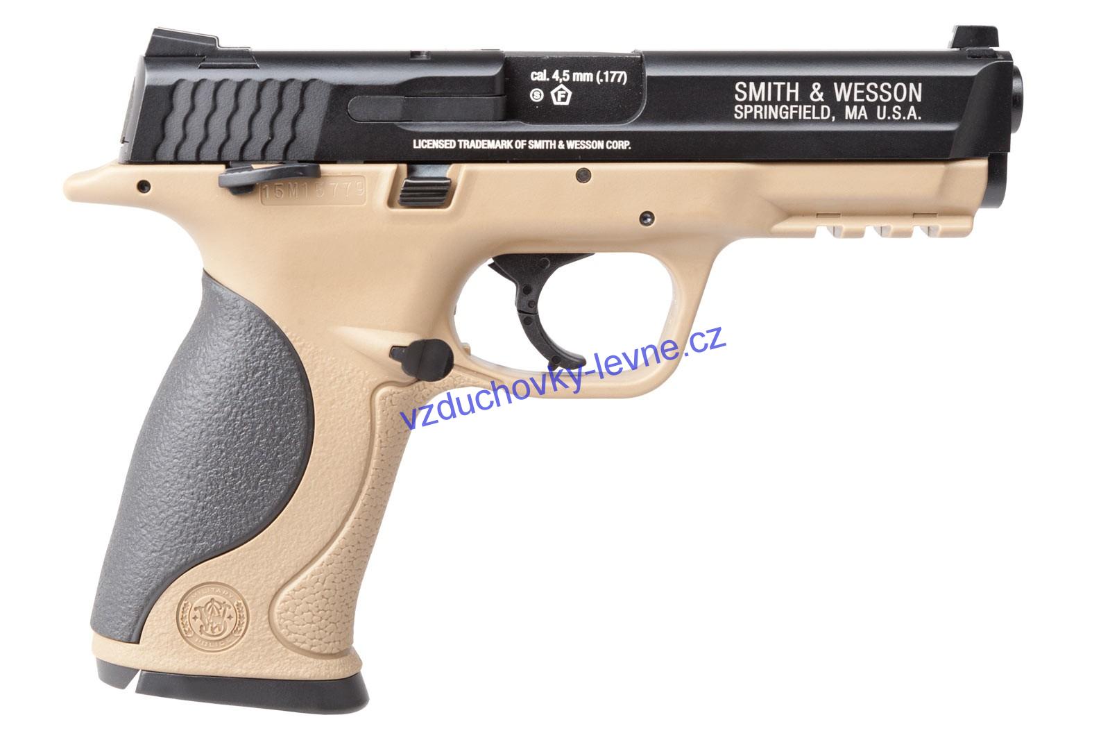 Vzduchová pistole Smith&Wesson MP40 TS FDE