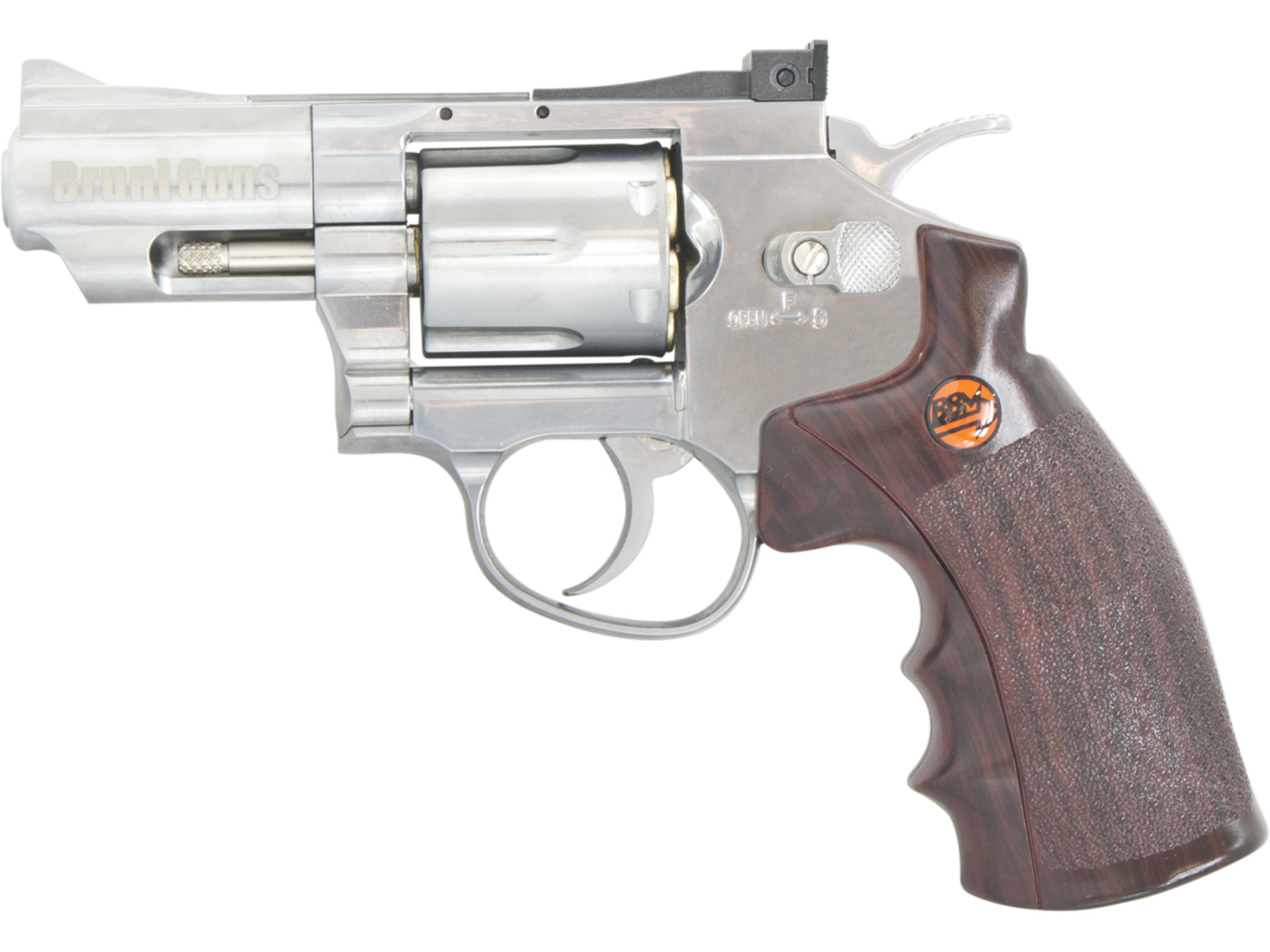 Vzduchový revolver Bruni Super Sport 708 chrom cal.4,5mm
