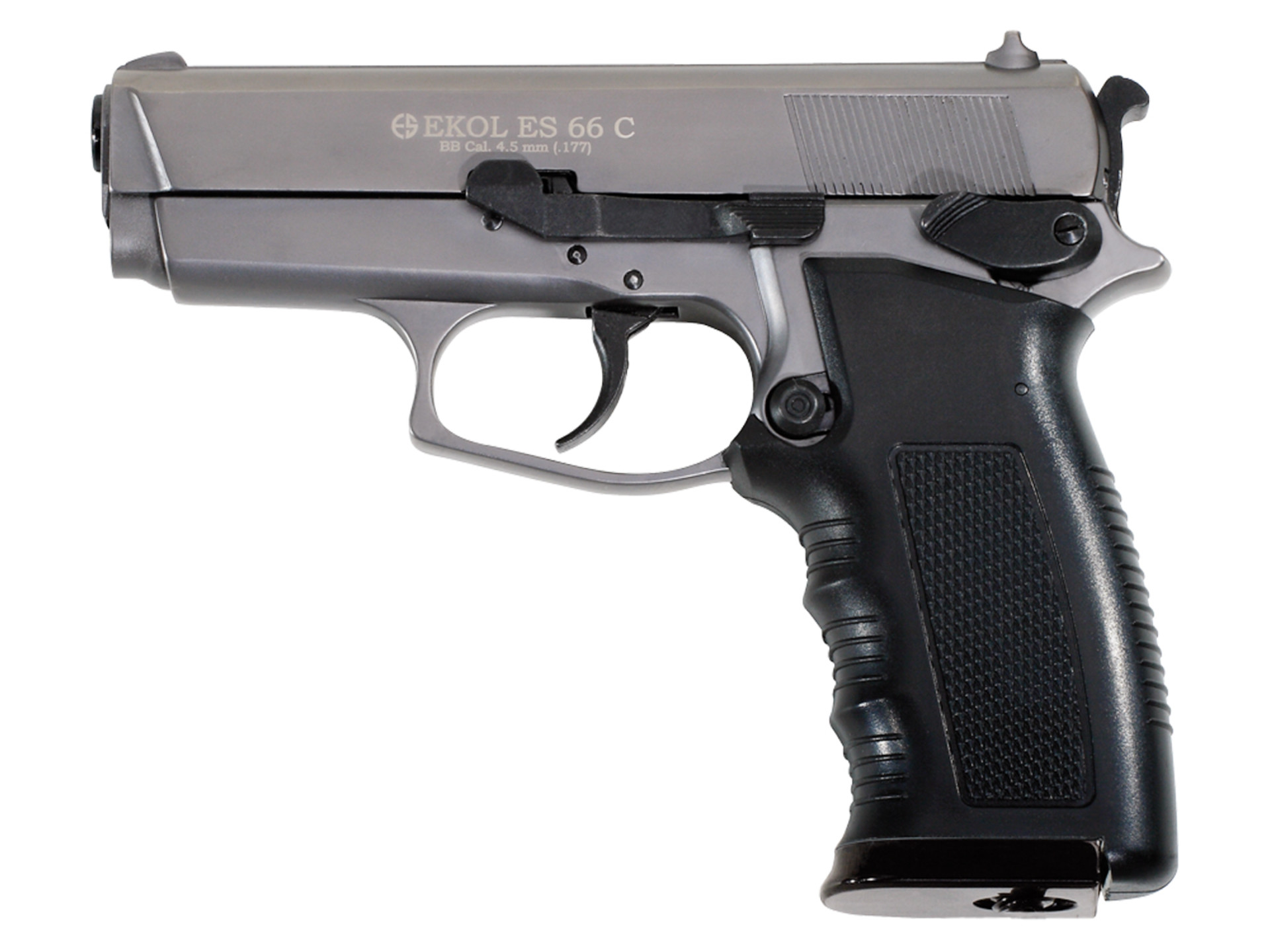 Vzduchová pistole Ekol ES 66 Compact titan 4,5mm