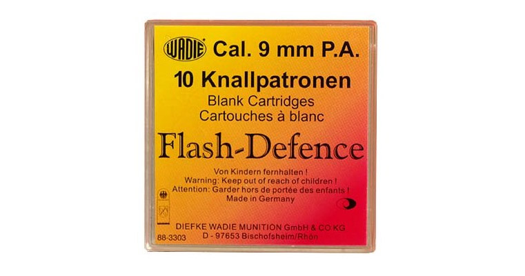 Flash Defence náboje 9mm pistole 10ks  